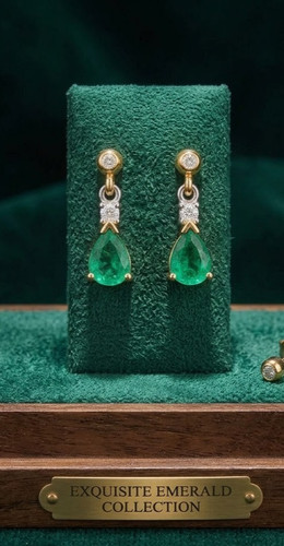 Real yellow gold emerald - yellow, &