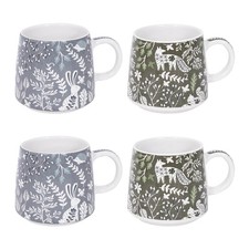 Set woodland stoneware - of, 4