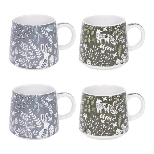 Set woodland stoneware - 4,