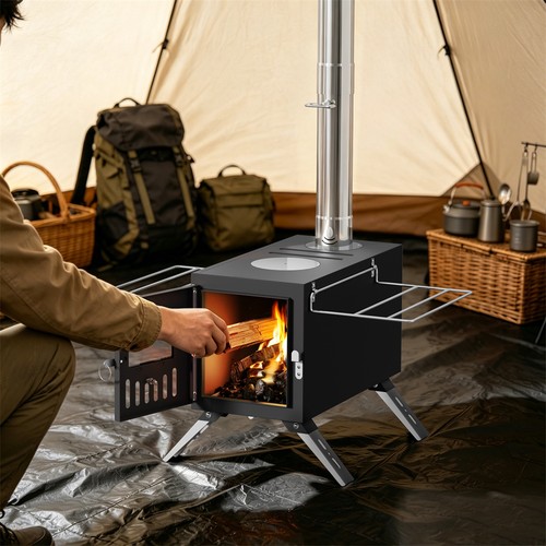 Portable wood burning stove - wood,
