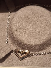 Clogau Gold Silver & 9ct Rose Gold Always In My Heart Bracelet 7 1/2"