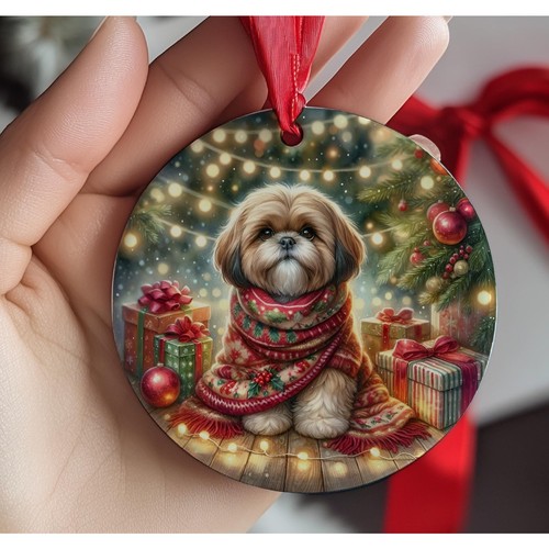 Shih tzu christmas tree - shih,