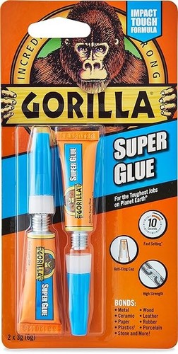 Gorilla super glue - 3g, x2
