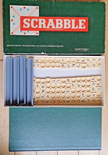 Vintage scrabble board game - board,