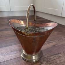 Vintage Copper Coal Scuttle