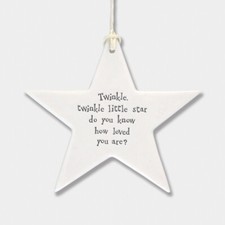 White Porcelain Hanging Plaque