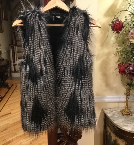 Faux fur waistcoat size - size, 4