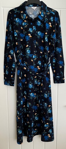 Cotton traders navy print - cotton,