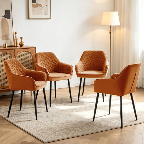 Set 4pcs dining chairs - set,