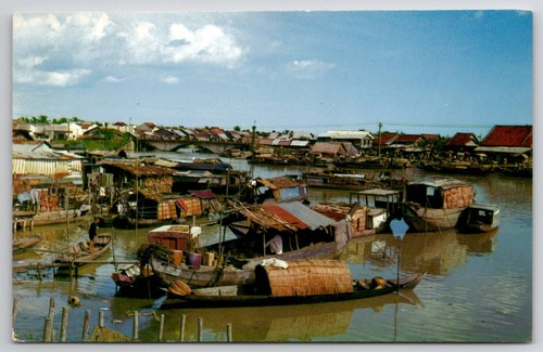 Vintage saigon vietnam - vietnam, river