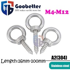 Heavy Duty In Eye Hooks Screws