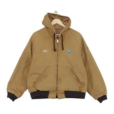 King Louie Workwear Jacket Mens Size M Brown Hooded USA Made