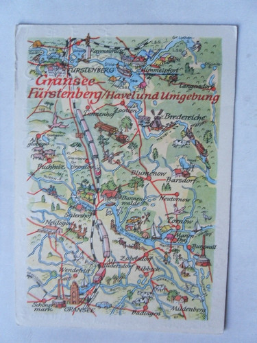Postcard gransee fürstenberg - postcard,