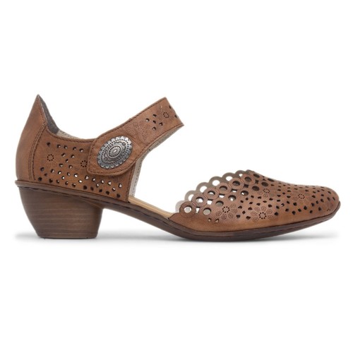 Rieker womens shoes tan adults - rieker,