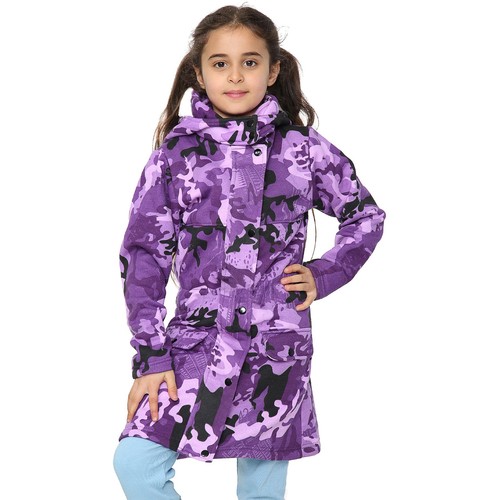 Kids hooded camo purple - kids,