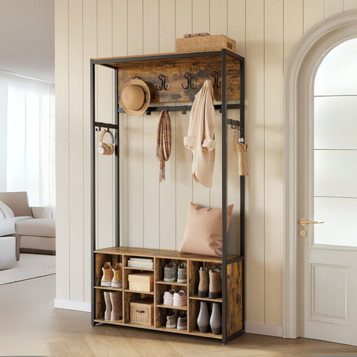 Large rustic coat rack - large,
