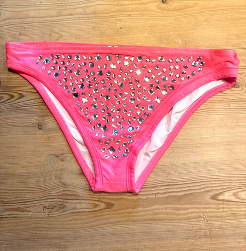 Neon pink crystal bikini - neon,