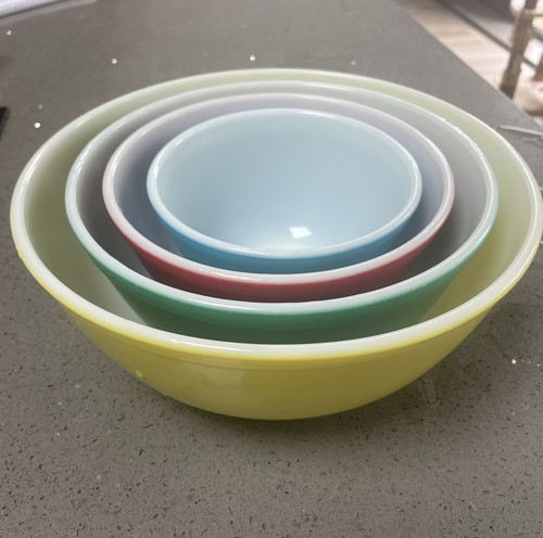 Vintage pyrex primary colors - vintage,