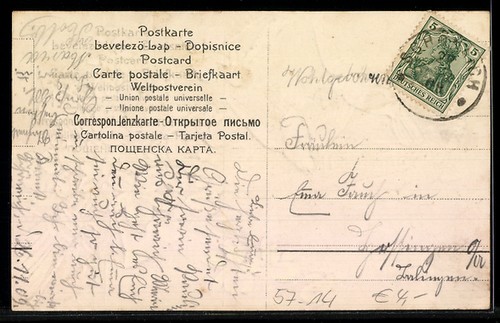 Embossed postcard white - embossed,