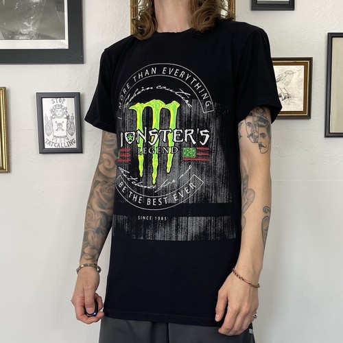 Y2k monster energy shirt - shirt, m