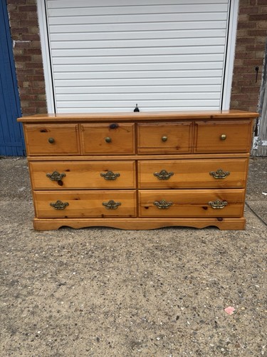 Vintage pine chest drawers - of,