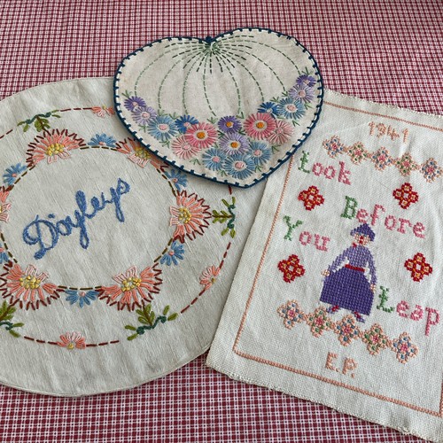 Vintage 30s 40s embroidered - 30s/40s,