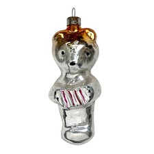 USSR Vintage Old Soviet Christmas Glass Ornament Decoration — BEAR Harmonist