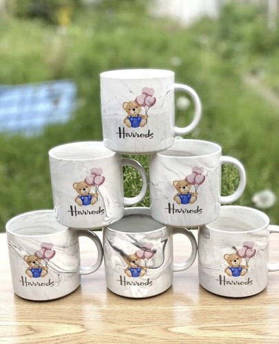 Harrods coffee mugs grey - coffee,