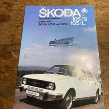 Skoda 105 sales advertising brochure 1977