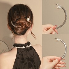 Vintage crescent moon - moon, hair