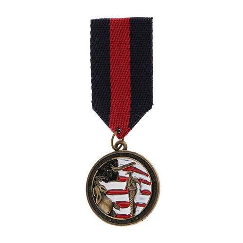 Geometric medal badge brooch - geometric,
