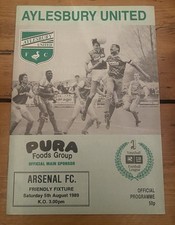 Aylesbury United v Arsenal - 1989/90 - Friendly