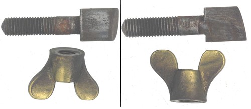 Orig cutter bolt - orig., nut