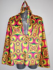 Psychedelic Yellow Pink Velvet