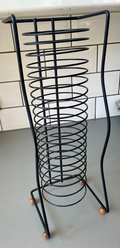 Black metal storage rack - black, 20