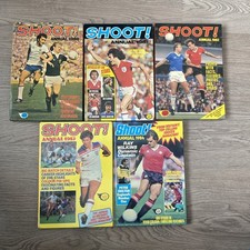 Shoot Annual Bundle X 5 Football, Soccer  Book. 1980-1984.