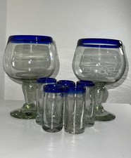 2 XL 30 Oz Hand Blown Glass