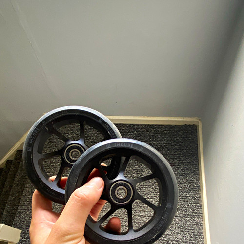 Pair black push scooter - pair,