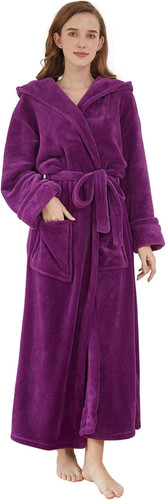Fluffy ladies dressing gown - dressing,