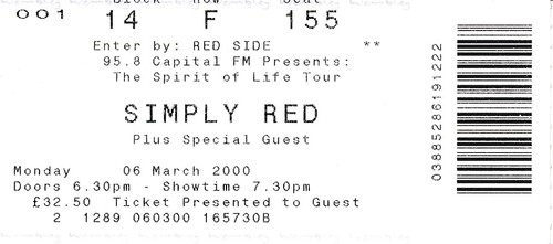 Concert ticket simply - ticket, @