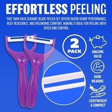 2 X FRUIT & VEG POTATO PEELER