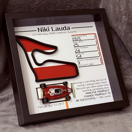 Niki lauda career frame - 3d,
