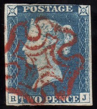 QV 1840 2d Two Penny Blue