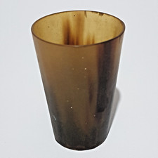 Antique Vintage Horn Beaker Cup Antique Primitive Bovine Tavern Drinking Vessel