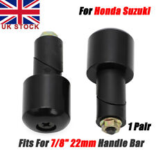 For Honda Suzuki 7/8" Handle Bar Ends Heavy Weight Vibration Reducing Grip Plugs