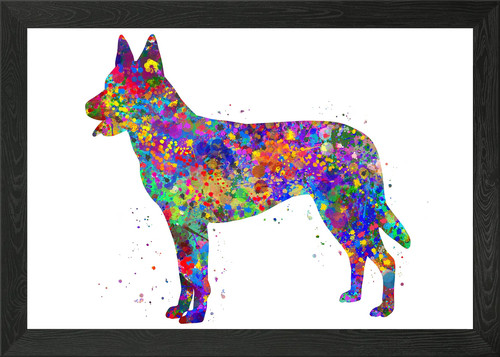 Dutch shepherd dog framed - dutch,