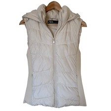 Zara Puffer Vest Women Size S