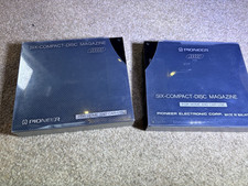 2 x Pioneer PRW 1139 Six Compact-Disc Magazine Black Multi CD Changer For Home &