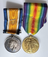 WW1 Medal Pair To 210095 PTE J