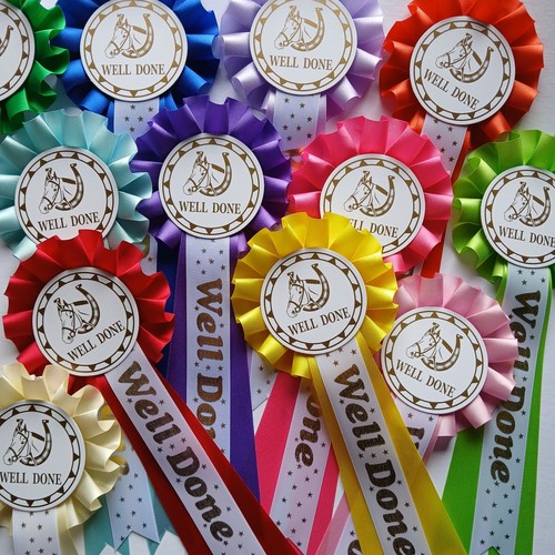 Horse rosettes well done - horse,